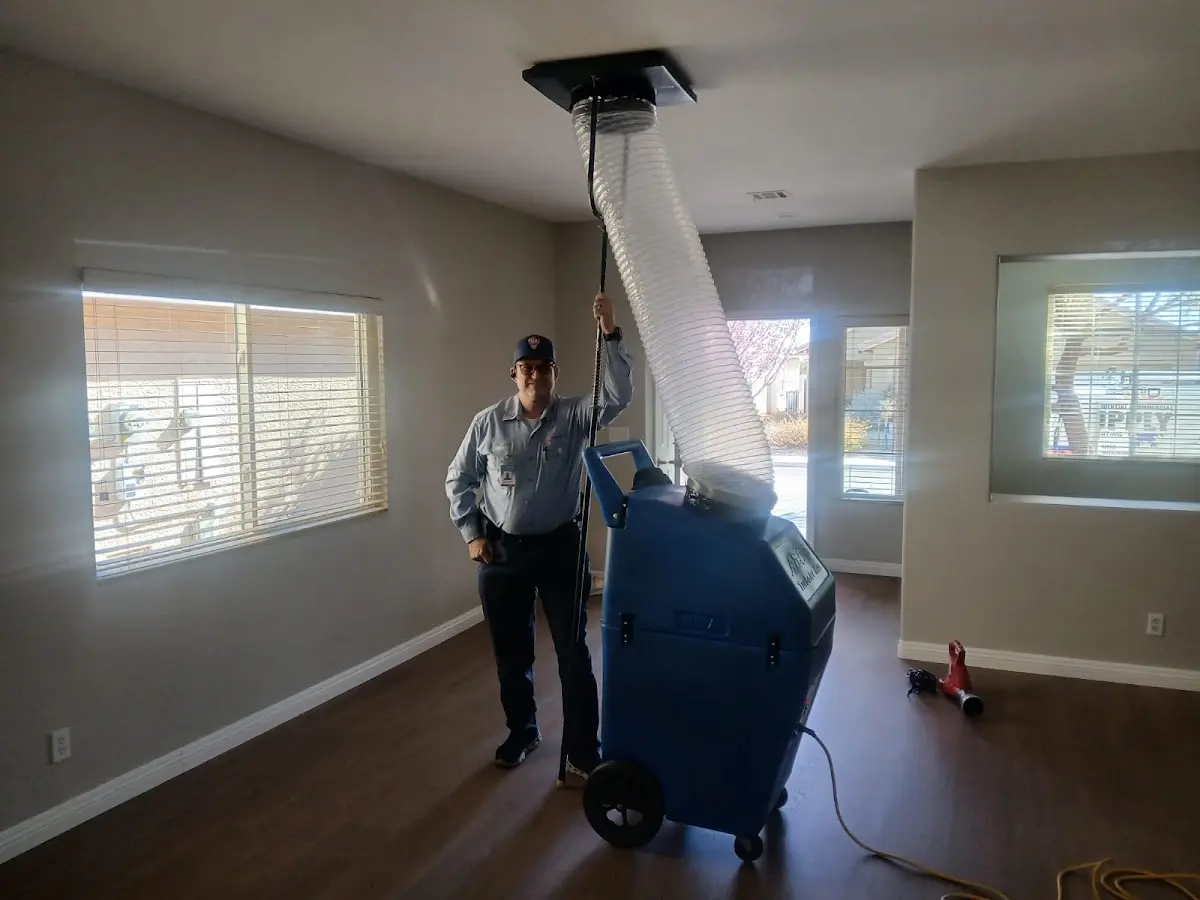 Professional Dryer Vent Cleaning work inside a West Jefferson home